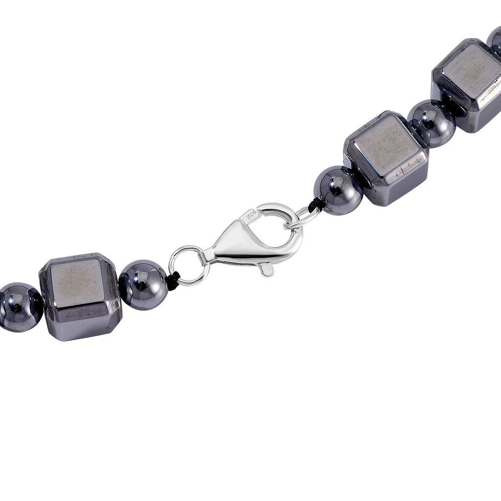 Terahertz Halskette ca. 50 cm 925 Silber rhodiniert ca. 240.00 ct