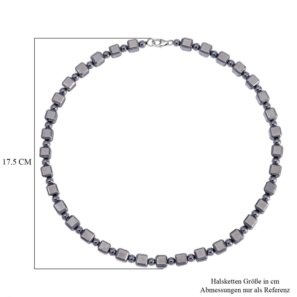 Terahertz Halskette ca. 50 cm 925 Silber rhodiniert ca. 240.00 ct