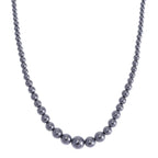Terahertz Halskette ca. 50 cm 925 Silber rhodiniert ca. 180.00 ct