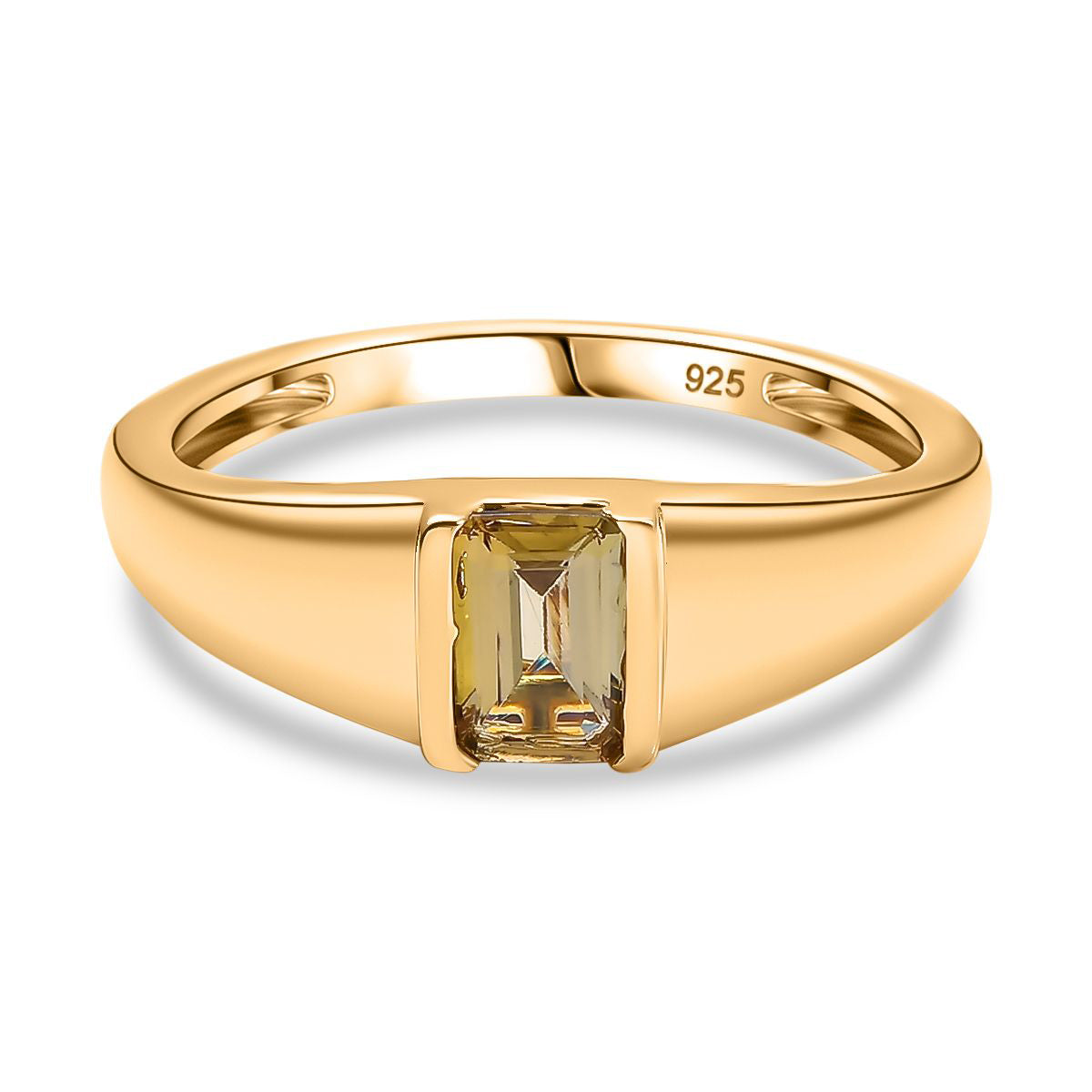 AA Natürlicher goldener Tansanit Ohrringe 925 Silber 750 Gelb Vergoldet ca. 0.40 ct