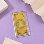 Ein Hauch von Luxus- 999er Goldplatte Buddha, 100 mg
