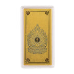 Ein Hauch von Luxus- 999er Goldplatte Muster der sieben Chakren, 100mg