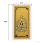 Ein Hauch von Luxus- 999er Goldplatte Muster der sieben Chakren, 100mg