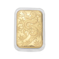Gold-Barren mit Schlangen-Motiv in 999 Gold