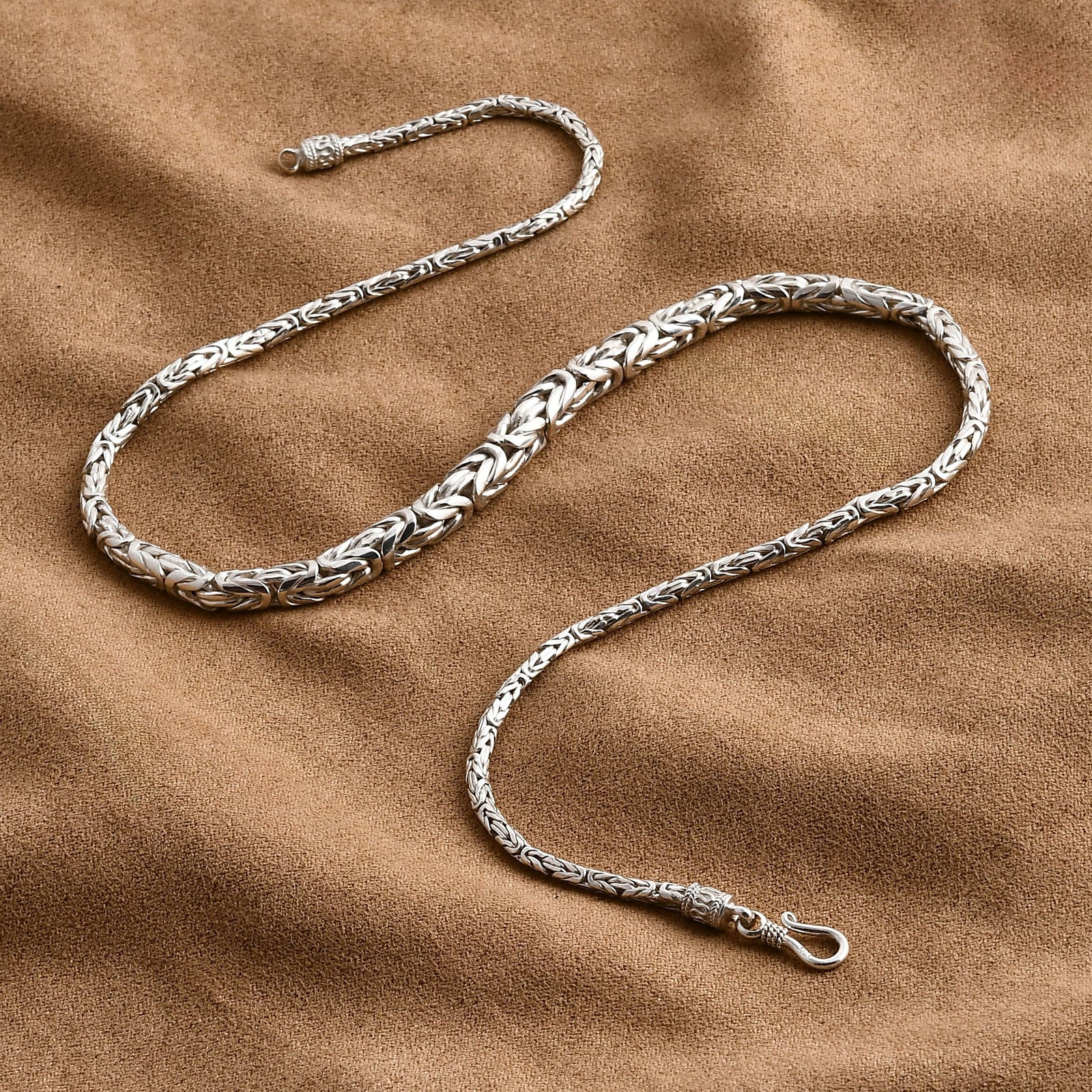 Royal Bali Kollektion - 925 Silber Borobudur Halskette ca. 50 cm ca. 51,53g