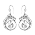 Royal Bali - Moissanit Drachen Ohrringe 925 Silber ca. 1.64 ct