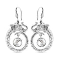 Royal Bali - Moissanit Elefant Ohrringe 925 Silber ca. 1.64 ct