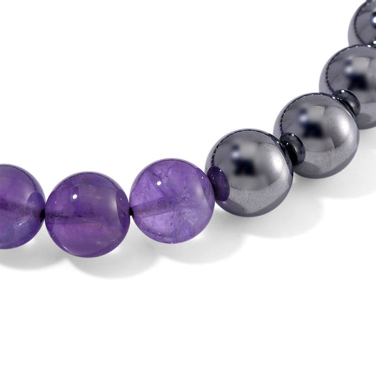 Terahertz, Afrikanischer Amethyst Armband Flexibel ca. 140,00 ct.