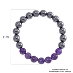 Terahertz, Afrikanischer Amethyst Armband Flexibel ca. 140,00 ct.