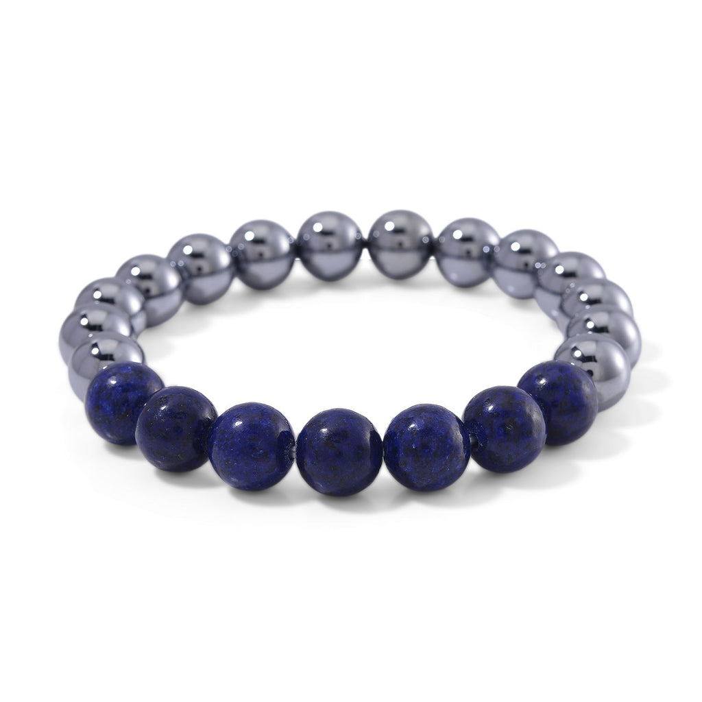 Terahertz, Lapislazuli Armband Flexibel ca. 140.00 ct