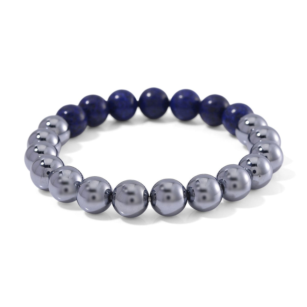 Terahertz, Lapislazuli Armband Flexibel ca. 140.00 ct