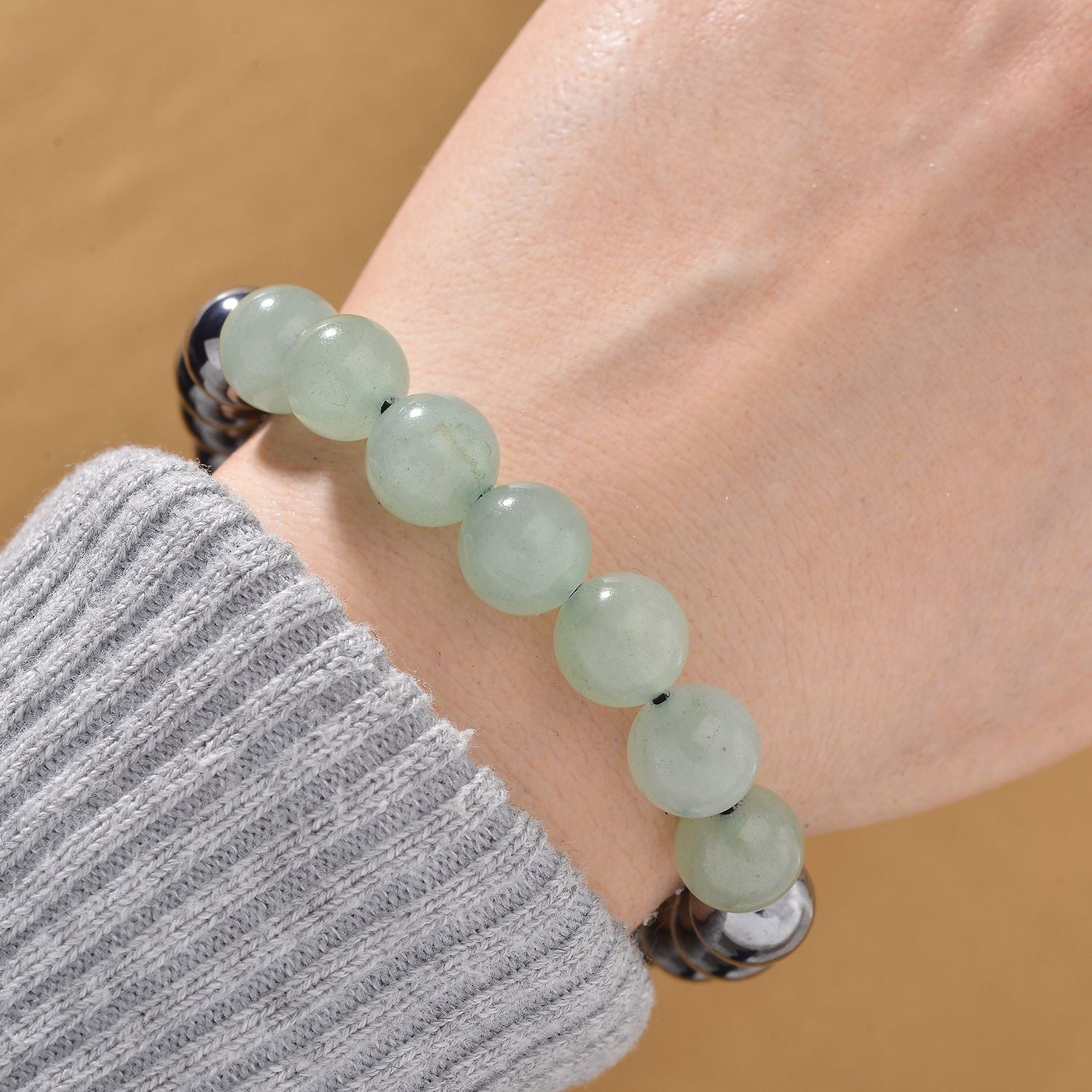 Terahertz, Grüner Aventurin Armband Flexibel cm ca. 140.00 ct