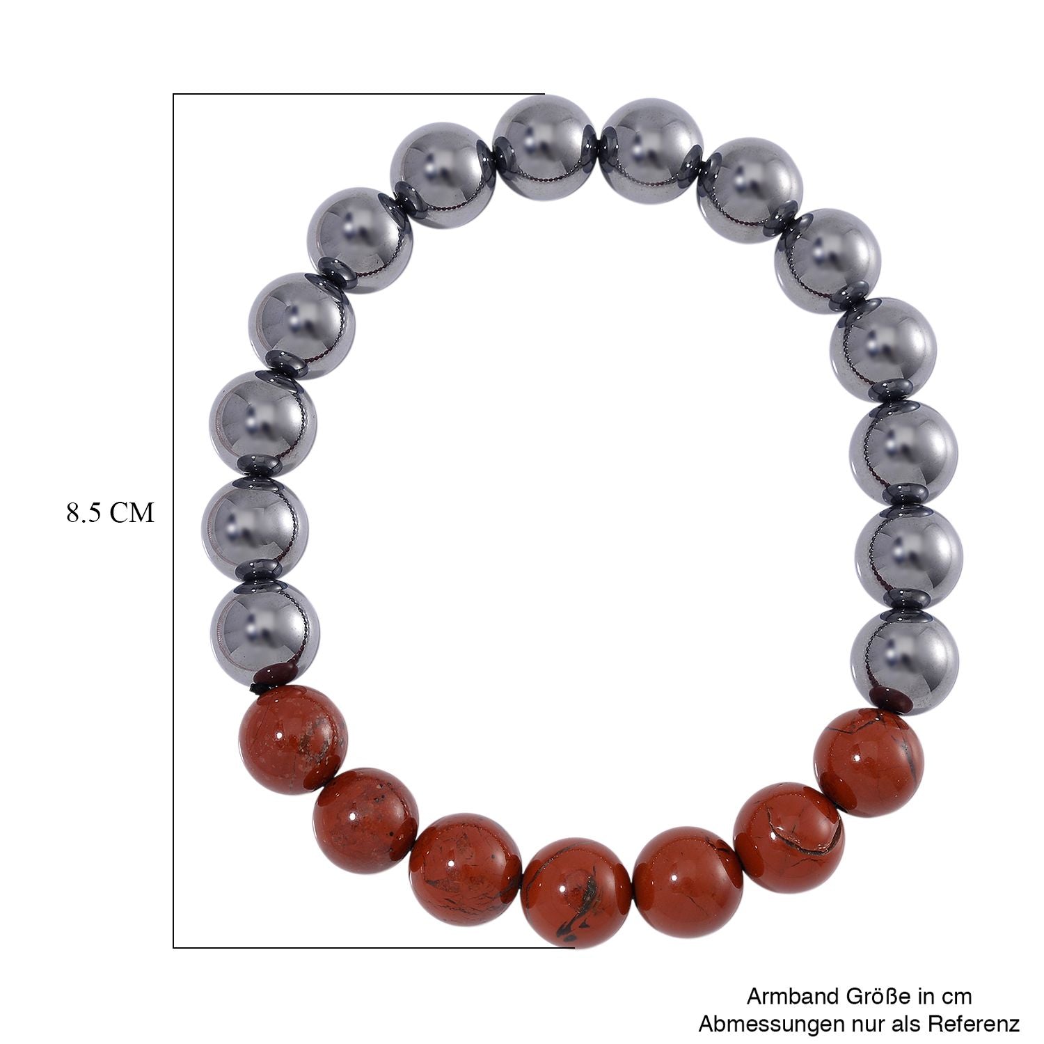 Terahertz, Roter Jaspis Armband Flexibel cm ca. 140.00 ct