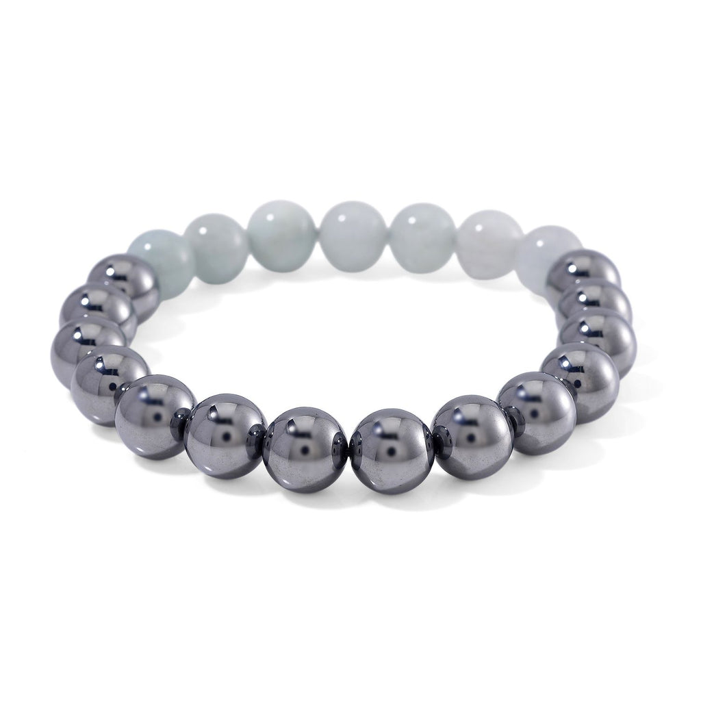 Terahertz, Aquamarin Armband Flexibel ca. 140.00 ct