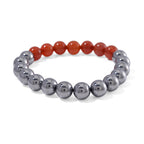 Terahertz, Orange Gefärbter Achat Armband Flexibel, ca. 140.00 ct