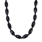 SEHR SELTEN - Shungit Halskette ca. 45cm + 5cm extender, 925 Silber rhodiniert ca. 590.00 ct