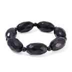 Shungit Armband, flexibel (ca. 17 - 18.5 cm), ca. 225.00 ct