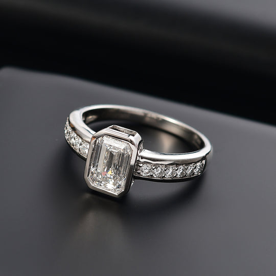 LUXURIANT DIAMOND - Lab Grown Diamant VS-EF IGI zertifiziert Ring 950 Platin (Größe 18.00)  ca. 2.00 ct