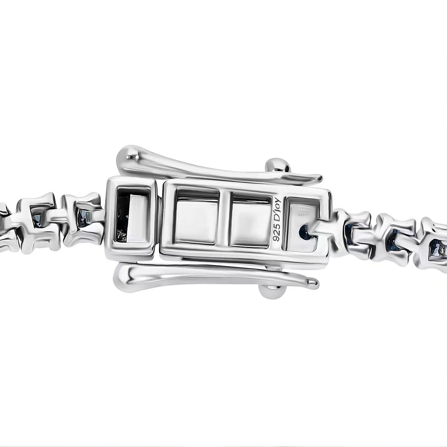 LUXURIANT DIAMOND - Lab Grown Blauer Diamant SI Armband ca. 18.5 cm 925 Silber Rhodiniert ca. 3.00 ct
