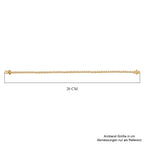 LUXURIANT DIAMOND - Lab Grown Diamant SI-GH SGL zertifiziert Armband ca. 19 cm 925 Silber 750 Gelbgold Vermeil ca. 2.00 ct