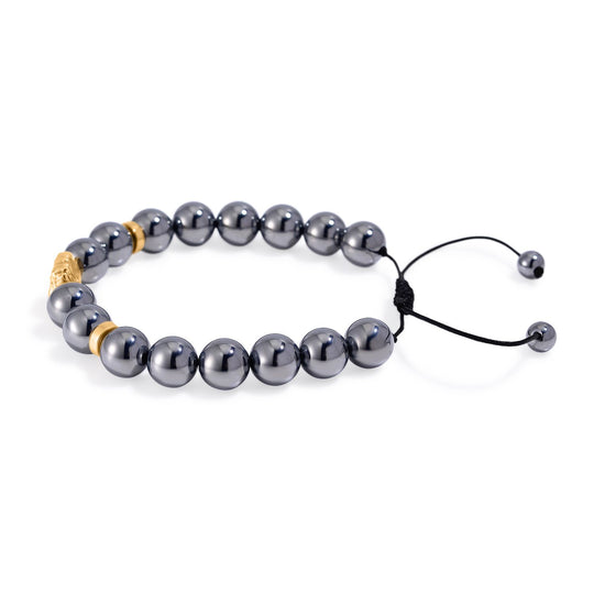 Terahertz Armband Flexibles Schwarz oxidiert ca. 100,00 ct.