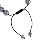Terahertz Armband Flexibles Schwarz oxidiert ca. 100,00 ct.