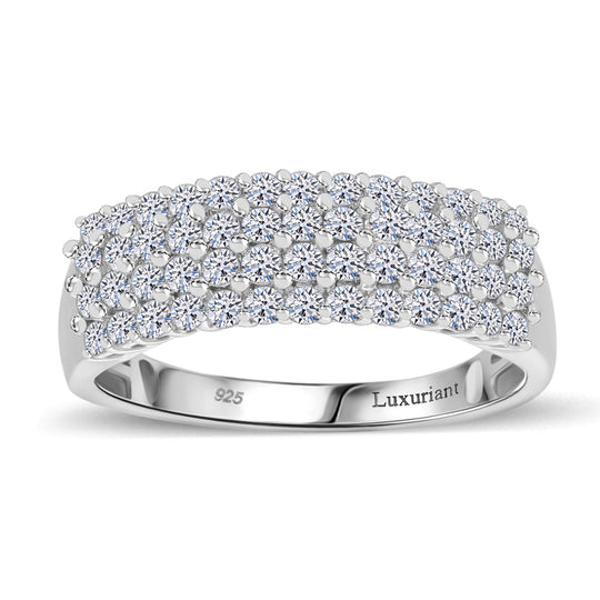 LUXURIANT DIAMOND - Lab Grown Diamant SI-GH SGL zertifiziert Ring 925 Silber rhodiniert ca. 1.00 ct