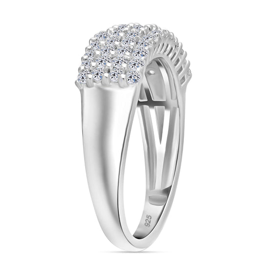 LUXURIANT DIAMOND - Lab Grown Diamant SI-GH SGL zertifiziert Ring 925 Silber rhodiniert ca. 1.00 ct