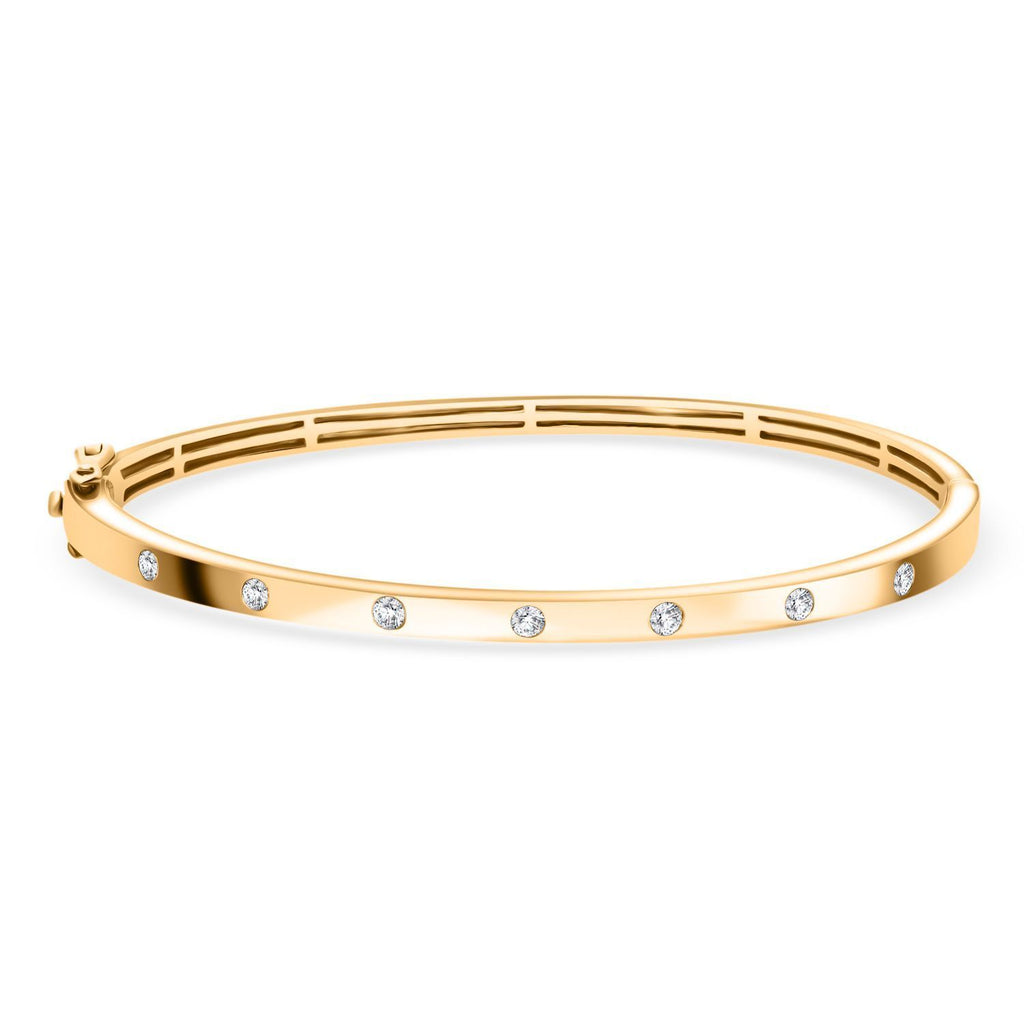 LUXURIANT DIAMOND -Lab Grown Diamant SI-GH Armreif ca. 19 cm 925 Silber rhodiniert ca. 0,25 ct.