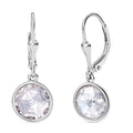 Moissanit Ohrringe, 925 Silber rhodiniert - 4,96 ct.
