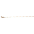 Italienisches Mond Armband 925 Silber Rosa Rhodium Armband ca. 18 cm+ 2.5 cm Extender, ca. 2,49g