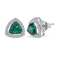 LUXURIANT DIAMOND - AAA Lab Grown Smaragd, Lab Grown Diamant Ohrringe 417 Gold ca. 3,62 ct.