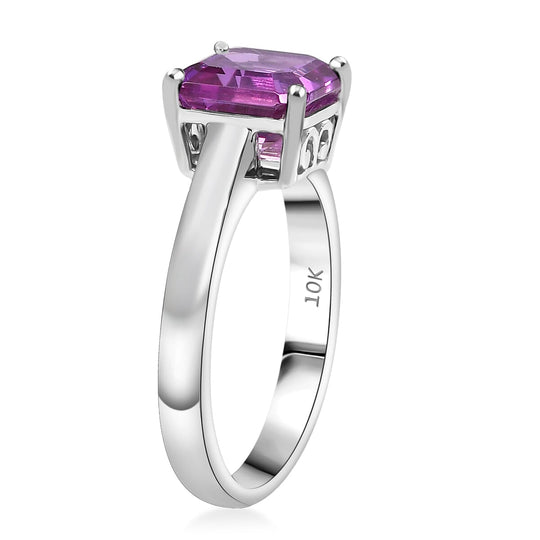 AAA Lab Grown Farbwechsel-Saphir AGI zertifiziert Ring 417 Gold (Größe 16.50) ca. 2.50 ct