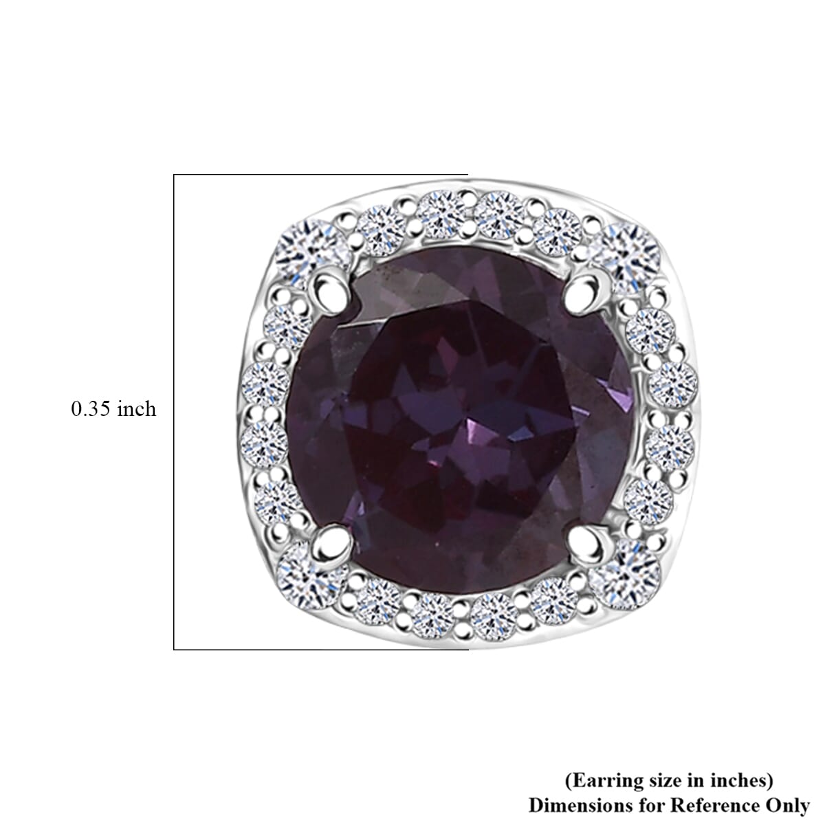 AAA Lab Grown Alexandrit, Lab Grown Diamant AGI zertifiziert Ohrringe 417 Gold ca. 3.41 ct