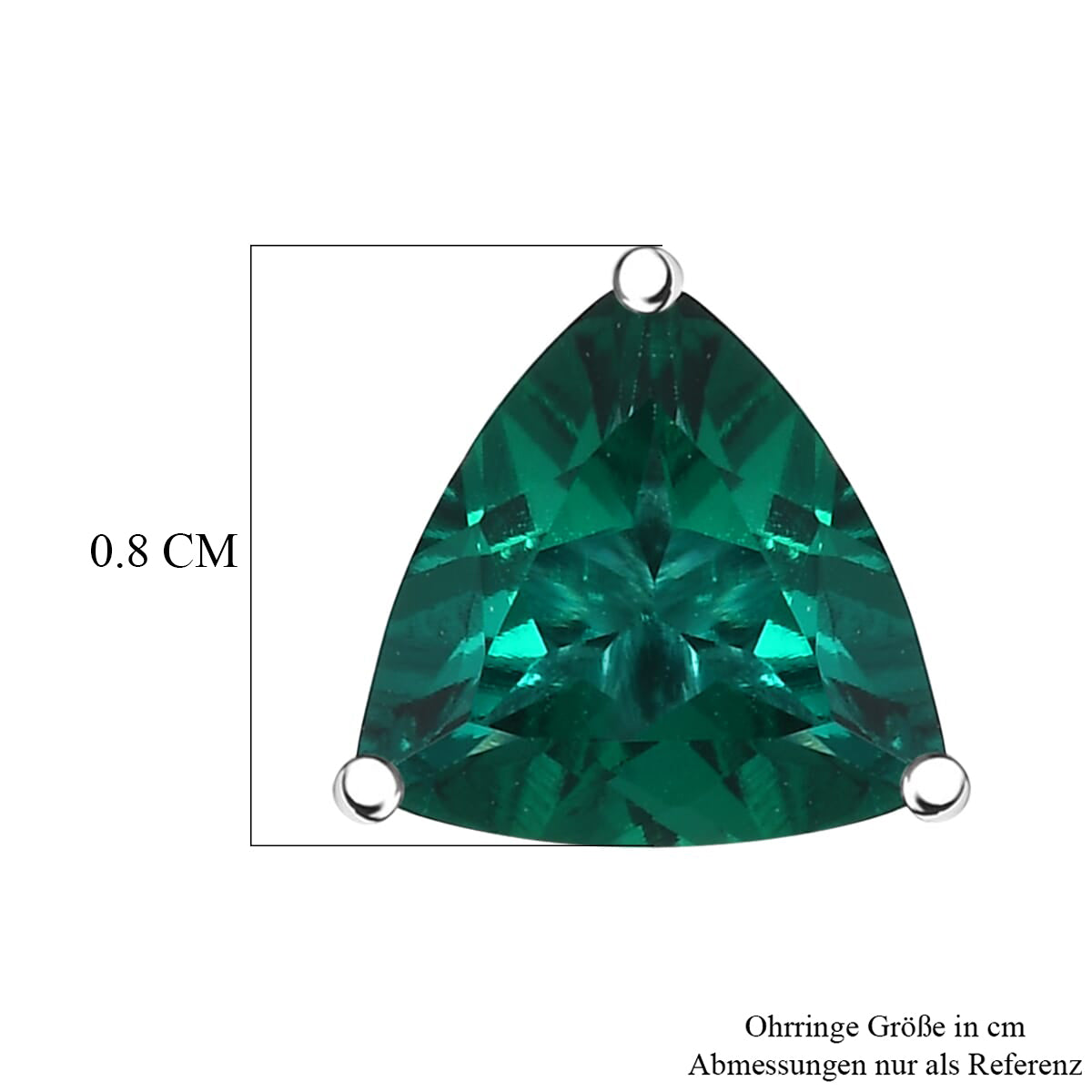 AAA Lab Grown Smaragd AGI zertifiziert Ohrringe 417 Gold ca. 3.30 ct