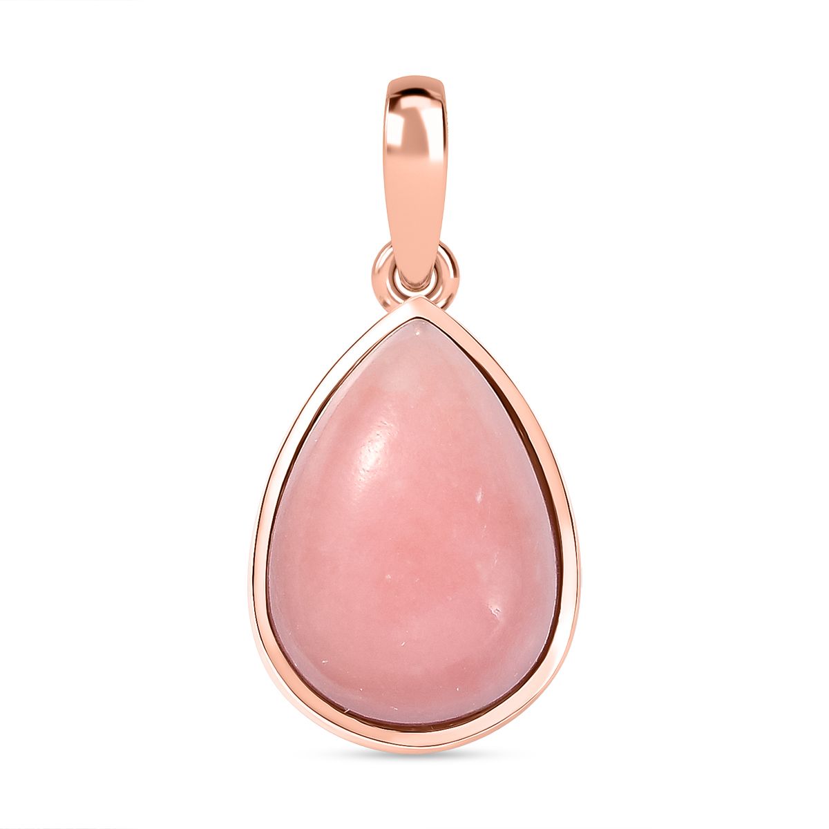 AA Vinicunca-Peruanischer, Weißer Zirkon Anhänger 925 Silber 750 rosévergoldet ca. 4,73 ct.