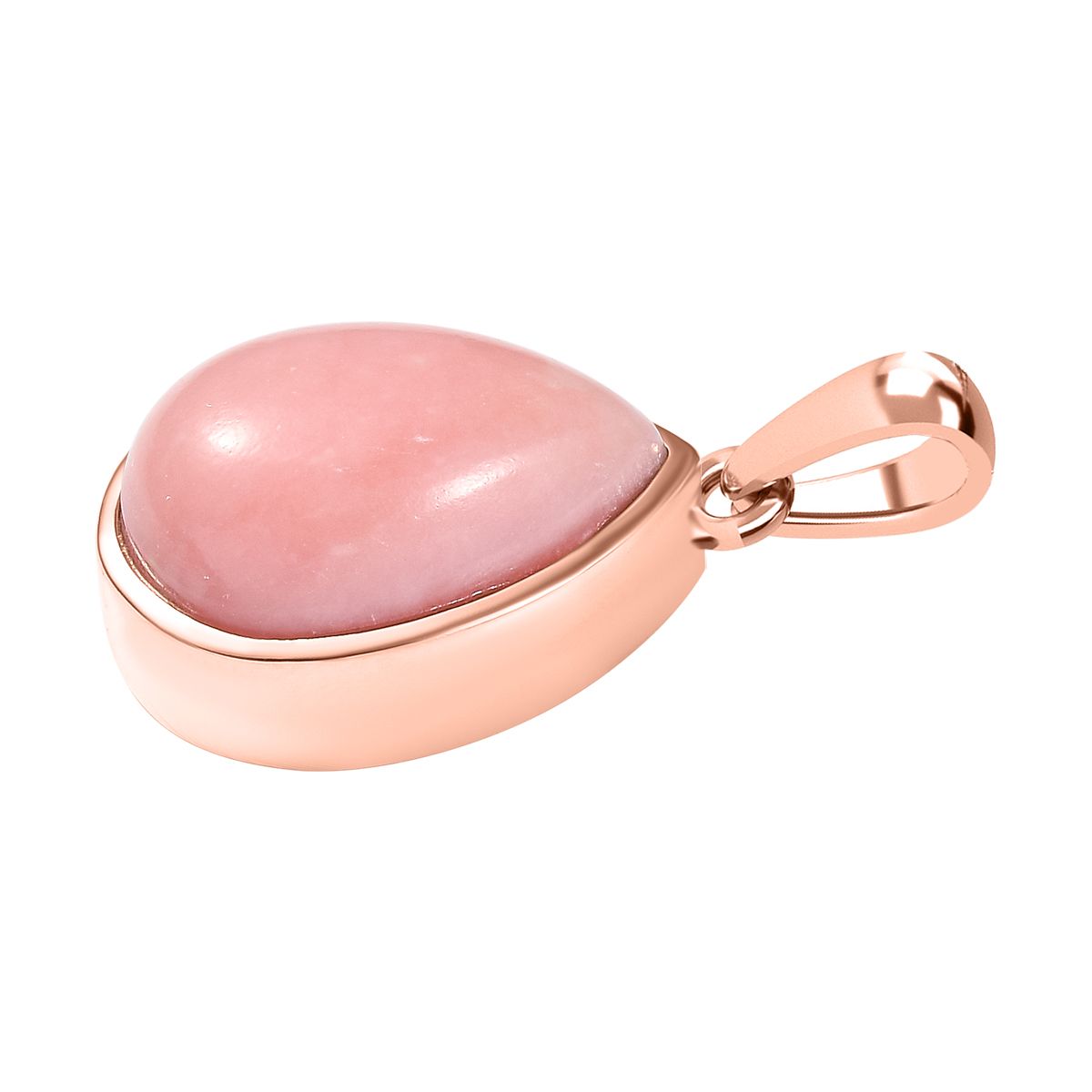 AA Vinicunca-Peruanischer, Weißer Zirkon Anhänger 925 Silber 750 rosévergoldet ca. 4,73 ct.