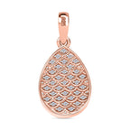 AA Vinicunca-Peruanischer, Weißer Zirkon Anhänger 925 Silber 750 rosévergoldet ca. 4,73 ct.