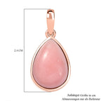 AA Vinicunca-Peruanischer, Weißer Zirkon Anhänger 925 Silber 750 rosévergoldet ca. 4,73 ct.