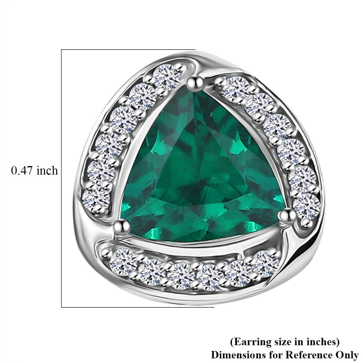 AAA Lab Grown Smaragd, Lab Grown Diamant AGI zertifiziert Ohrringe 417 Gold ca. 2.54 ct