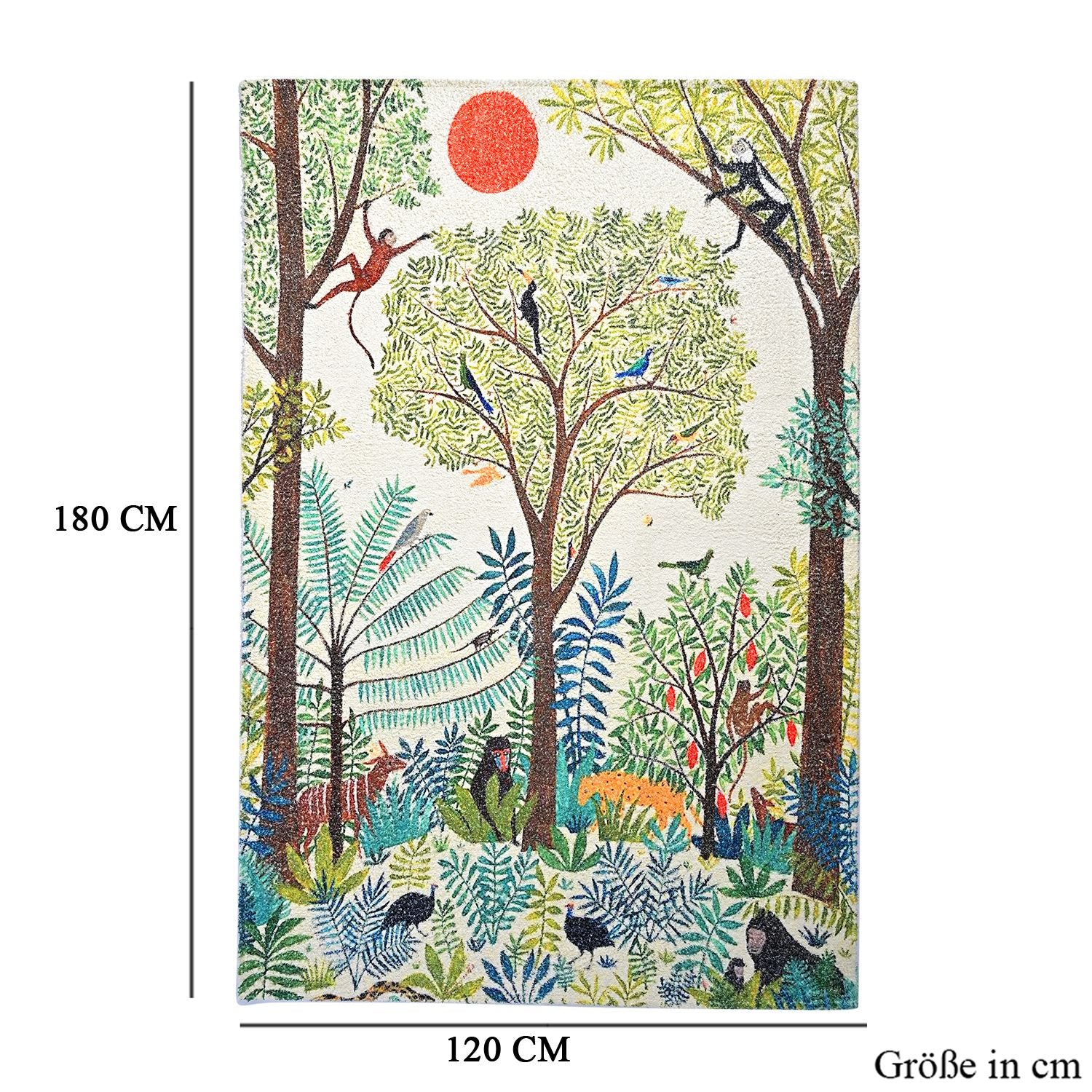 Digitaldruck Baum, Baumwolle Polyester, 120 x 180 cm