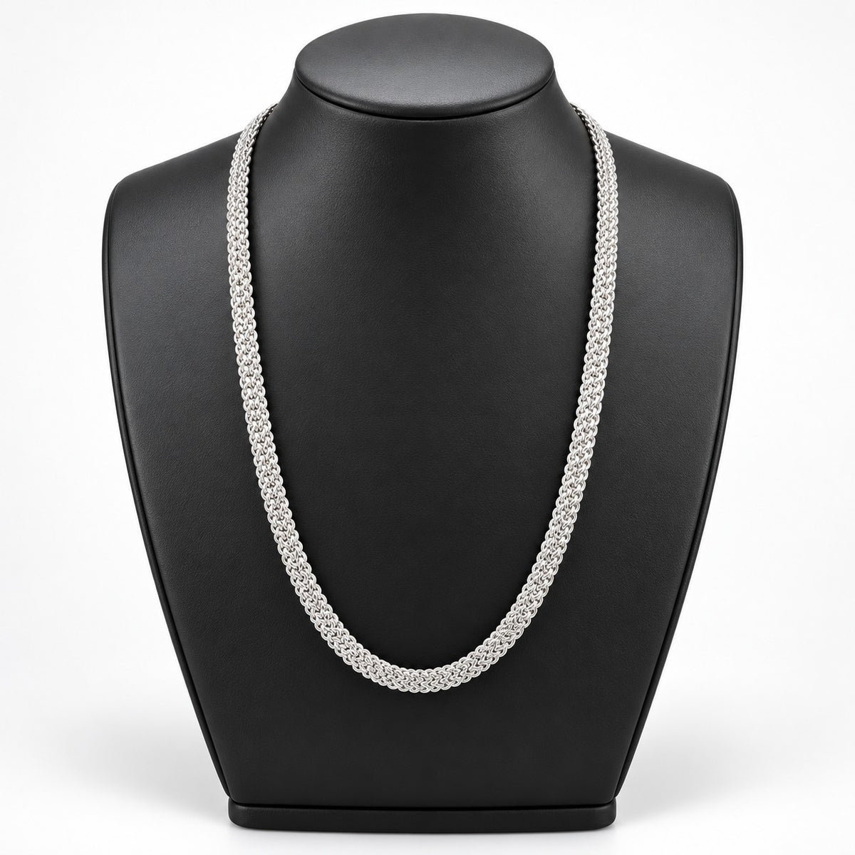Italienische Kette, 925 Silber rhodiniert, ca. 45 cm+ 5 cm Extender, ca. 32,10g