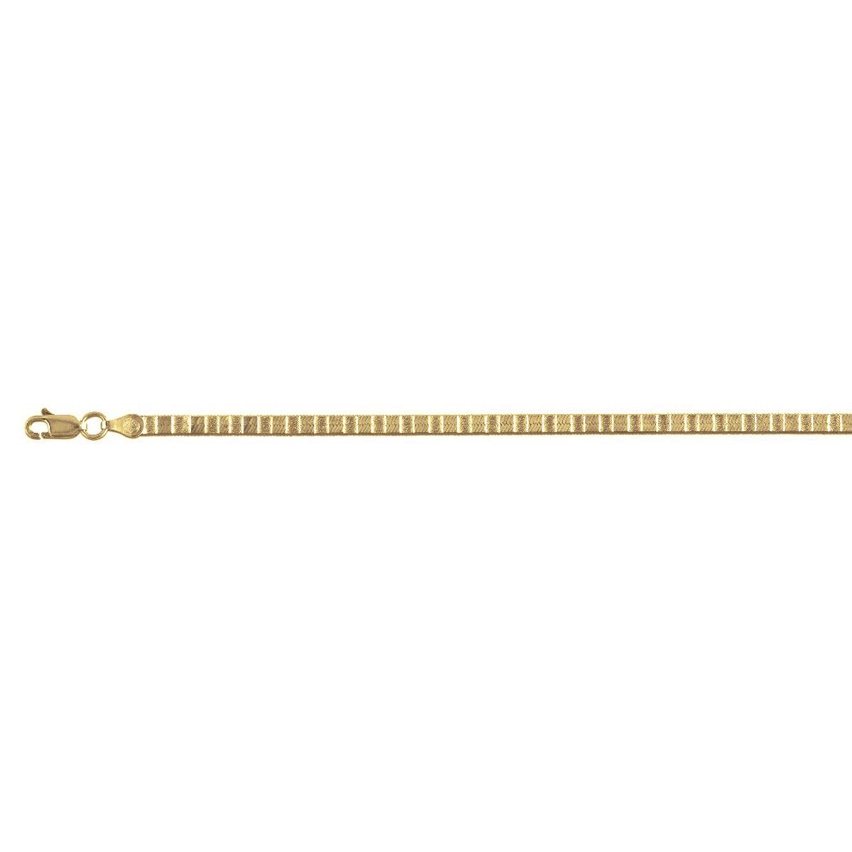 Italienische Herringbone Kette, 925 Silber vergoldet ca. 45 cm+ 5 cm Extender, ca. 9,66g