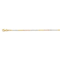 Italienische Mond Kette ca. 45 cm+ 5 cm Extender, 925 Silber Tricolor ca. 5,98g