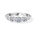 LUXURIANT SGL zertifizierter VS-GH Labor Diamant Ring, 925 Silber rhodiniert - 1 ct.
