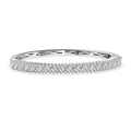 D'Joy Moissanit Armreif ca. 18.5 cm 925 Silber rhodiniert ca. 3.37 ct