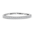 D'Joy Moissanit Armreif ca. 18.5 cm 925 Silber rhodiniert ca. 3.37 ct