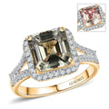 LUXORO AAA Turkizit, Weißer Diamant AGI zertifiziert Ring 585 Gold (Größe 17.00) ca. 3.85 ct