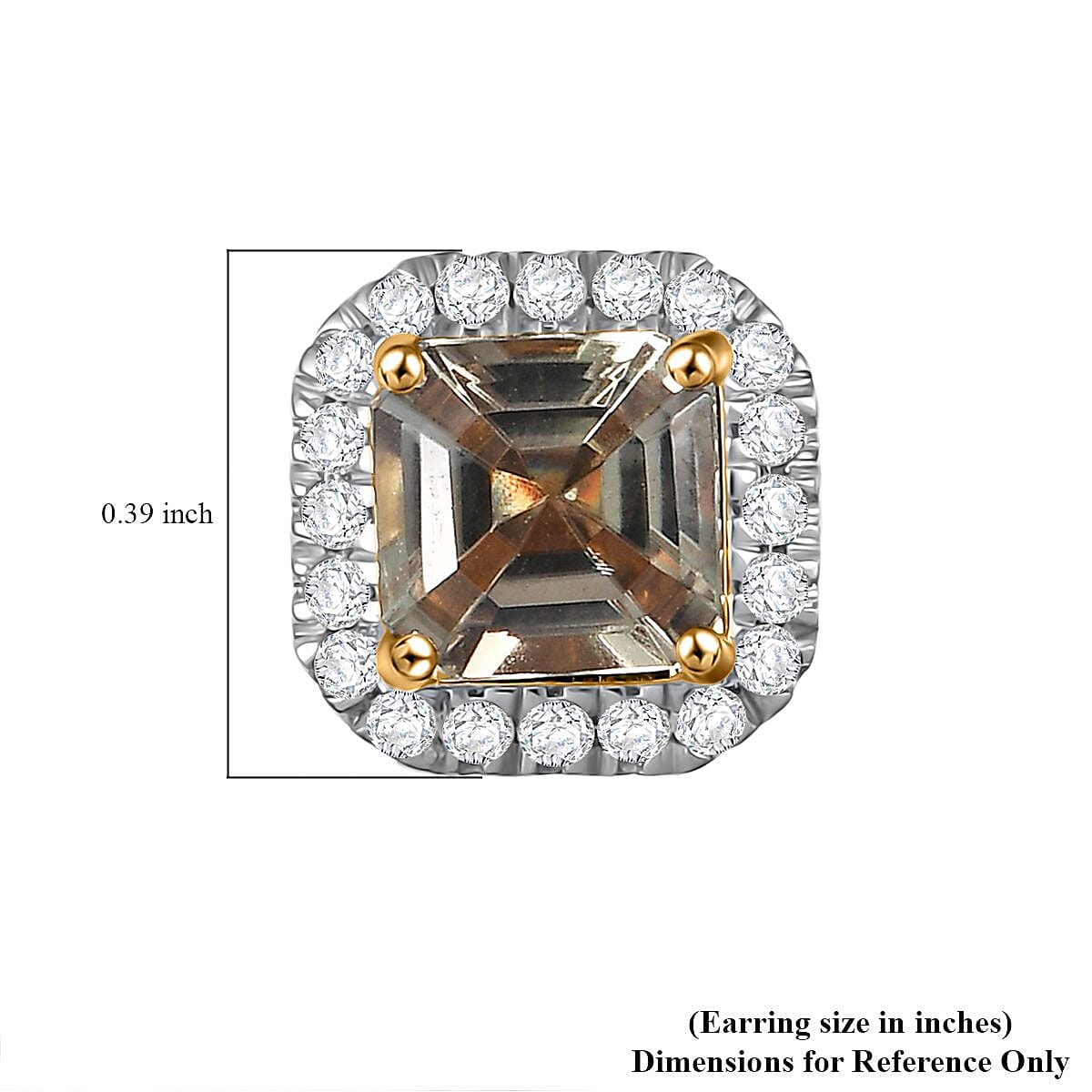 LUXORO AAA Turkizit, Weißer Diamant AGI zertifiziert Ohrringe 585 Gold ca. 2.36 ct