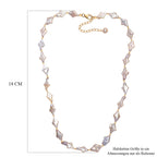 AAA Süßwasser Perle Halskette ca. 45 cm+5 cm Extender, 925 Silber 750 Gelbgold Vermeil